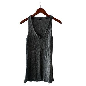 5 for $30 Monrow Classic Tank Top Womens Small Gray Polyester Cotton Rayon EUC